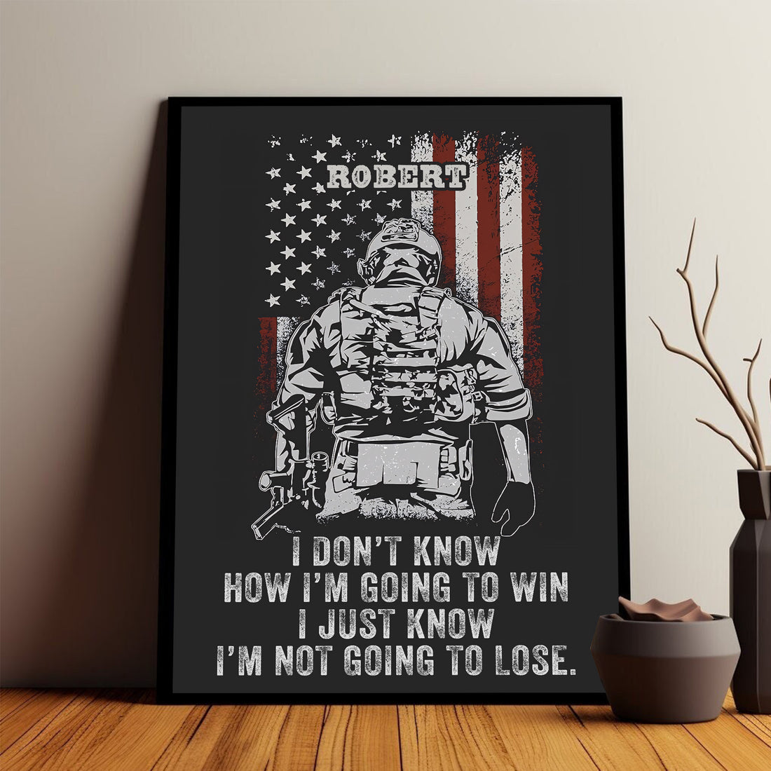 US Veteran Pride Not Going to Lose Personalized Poster