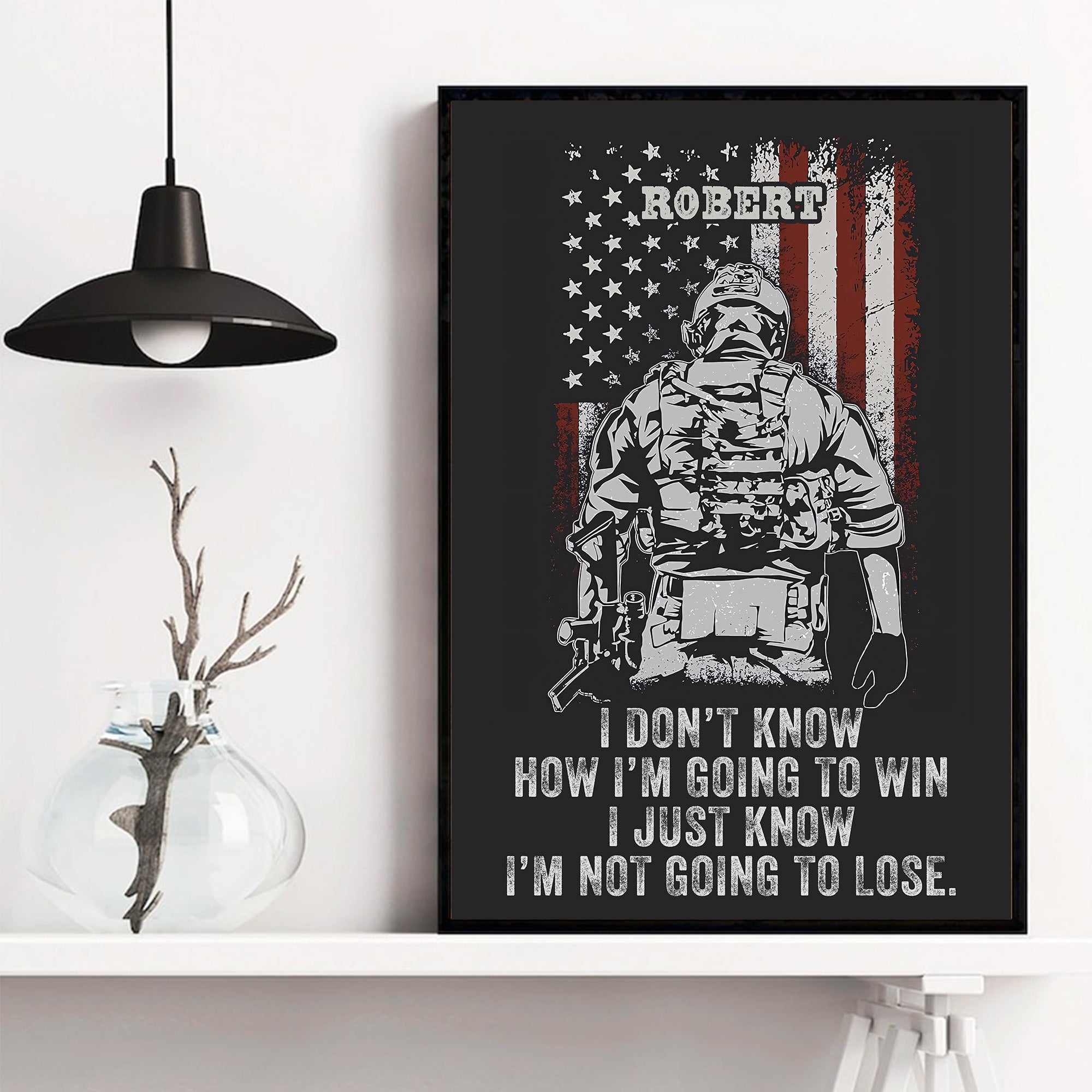 US Veteran Pride Not Going to Lose Personalized Poster
