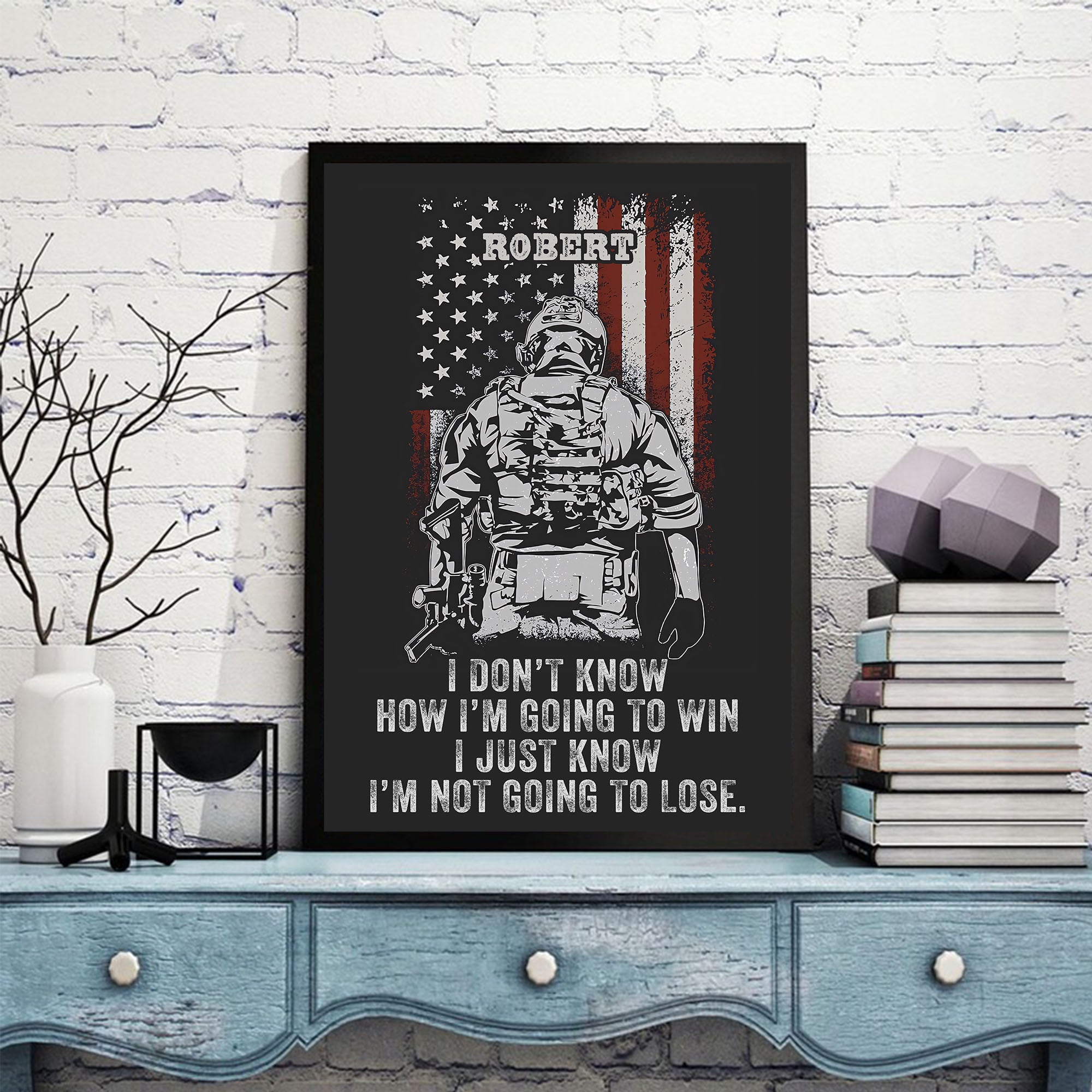 US Veteran Pride Not Going to Lose Personalized Poster