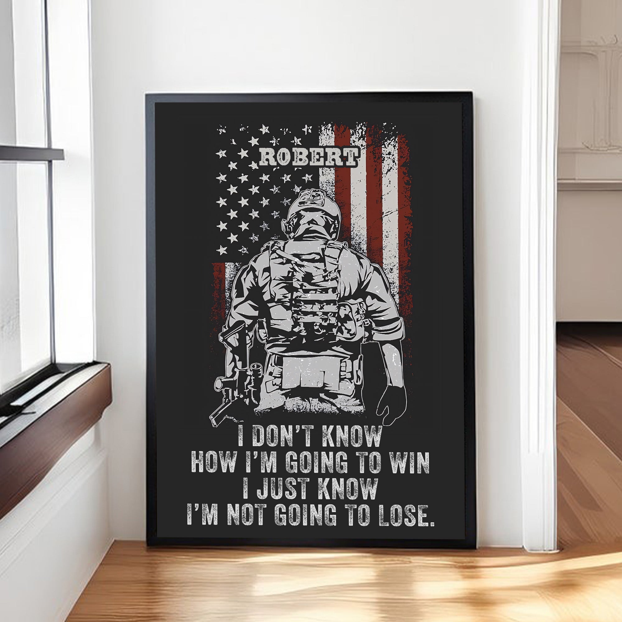 US Veteran Pride Not Going to Lose Personalized Poster