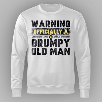 Warning Officially a Grumpy Old Man Sweatshirt