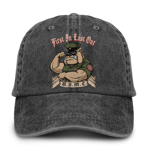 USMC Bulldog Veteran Pride Baseball Cap