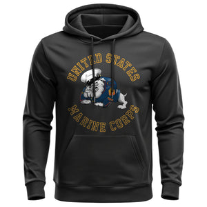 Bulldog United States Marine Corps USMC Hoodie