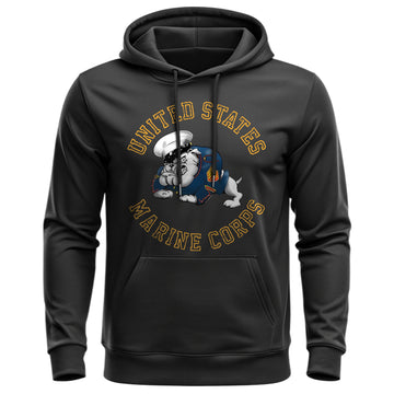 Bulldog United States Marine Corps USMC Hoodie
