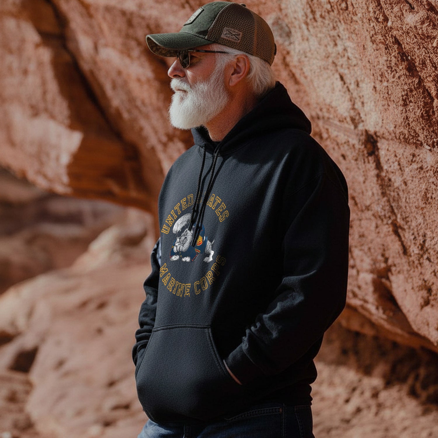 Bulldog United States Marine Corps USMC Hoodie