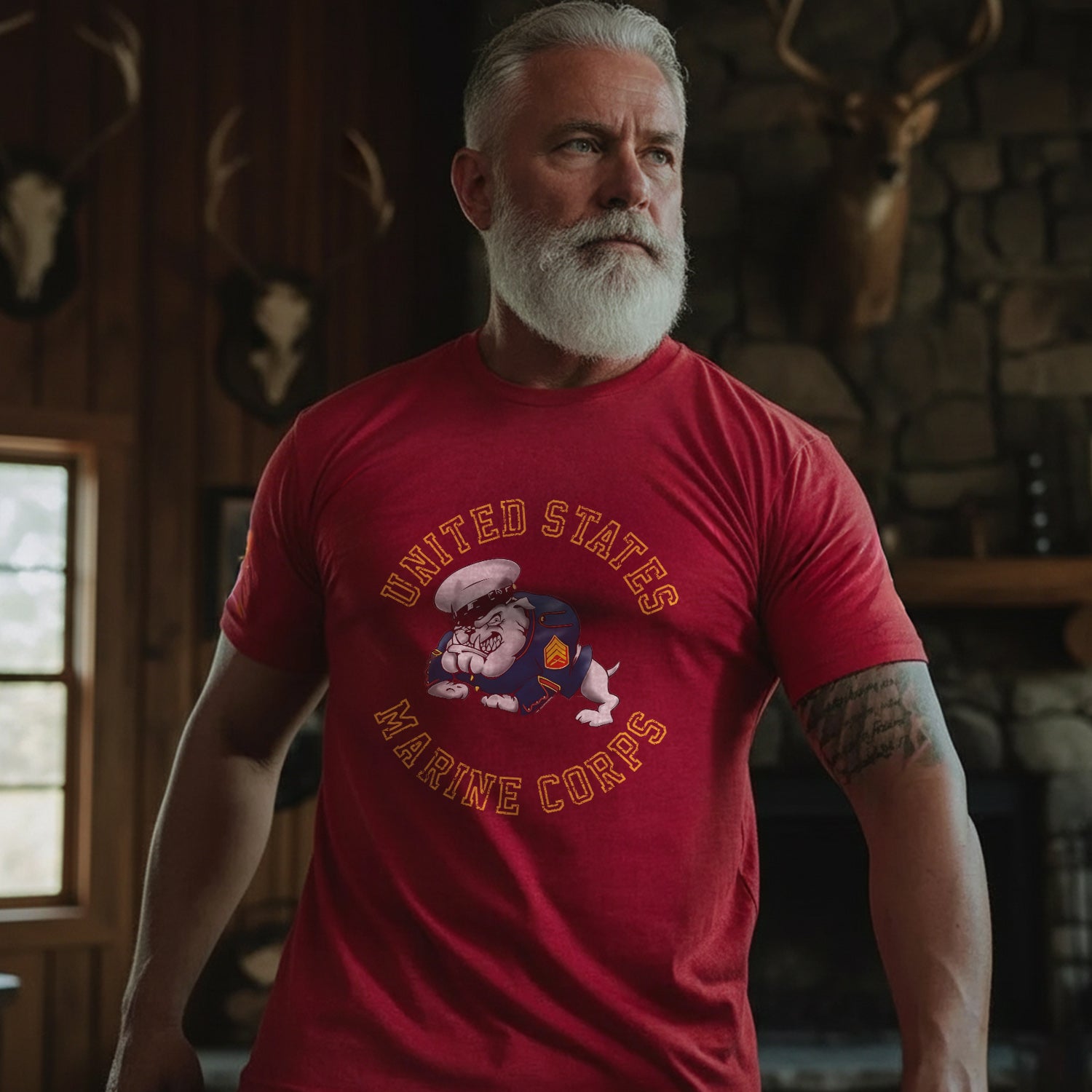 Bulldog United States Marine Corps USMC T-Shirt Secondary image