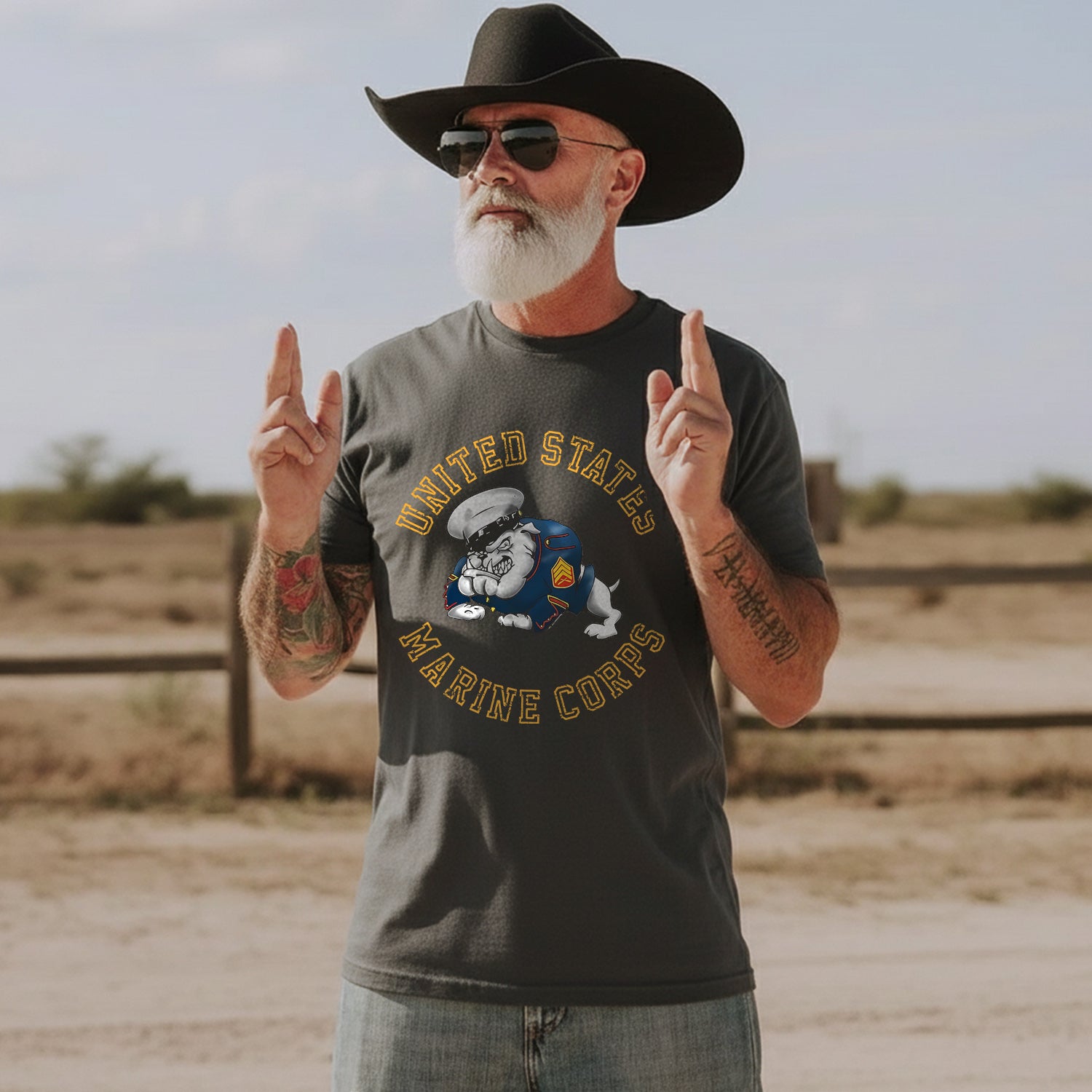 Bulldog United States Marine Corps USMC T-Shirt