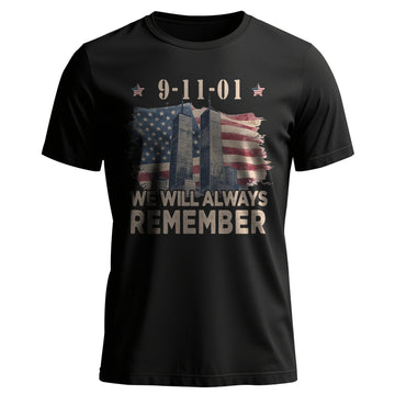 We Will Always Remember Proud US Military T-Shirt