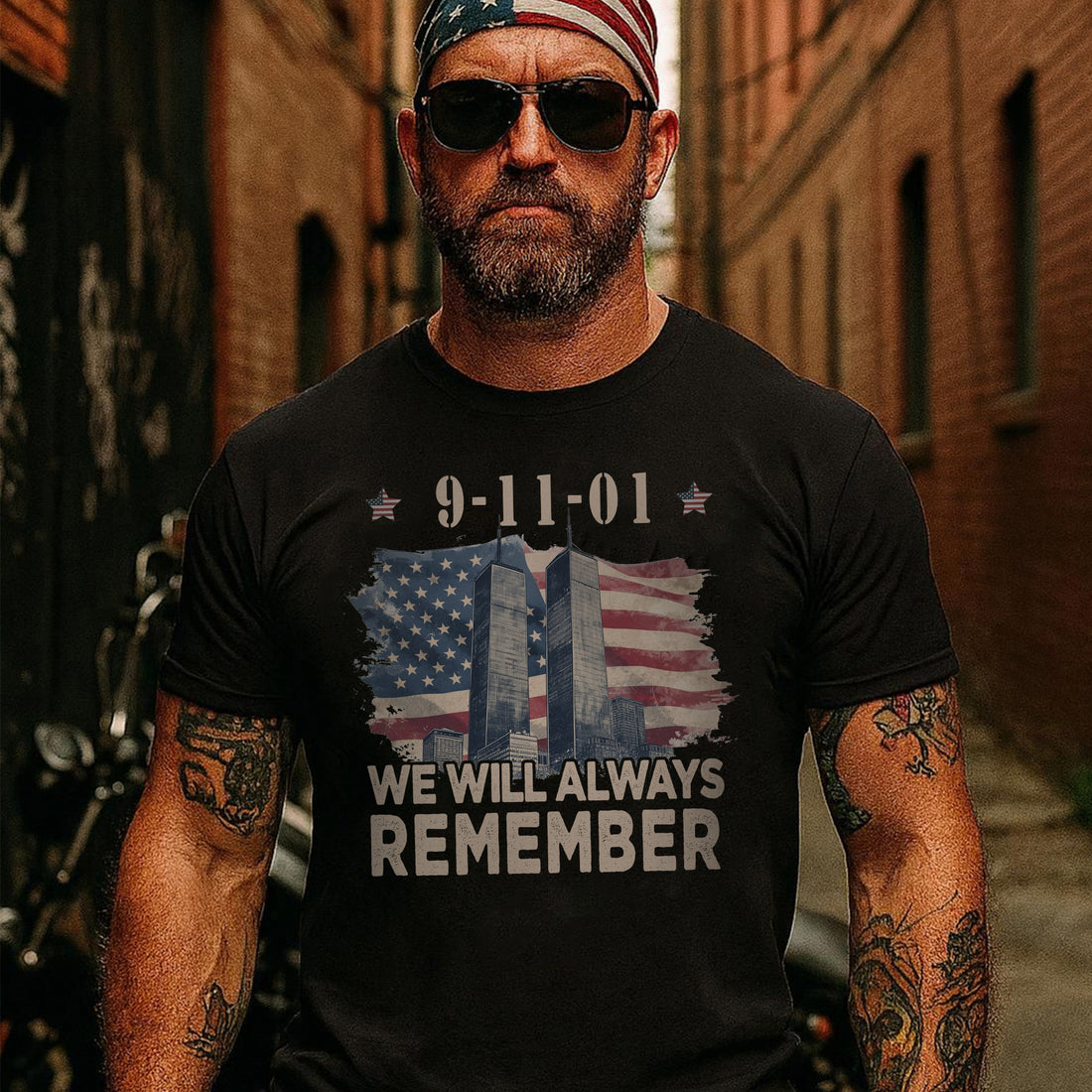We Will Always Remember Proud US Military Veteran Patriotic Remembrance T-Shirt