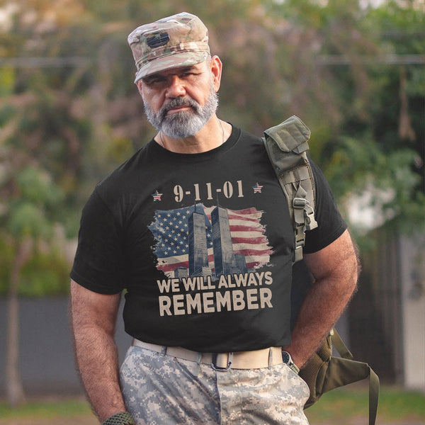 We Will Always Remember Proud US Military T-Shirt