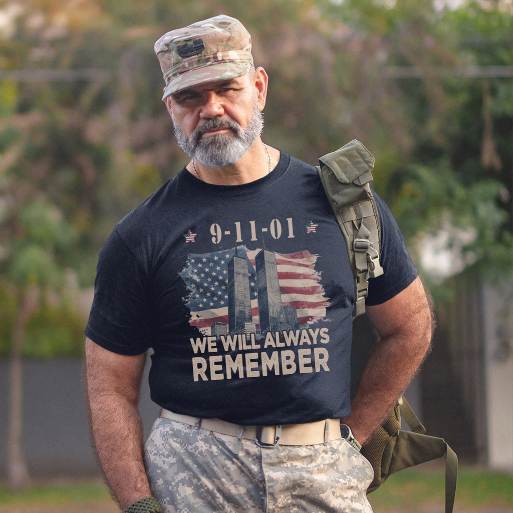 We Will Always Remember Proud US Military T-Shirt