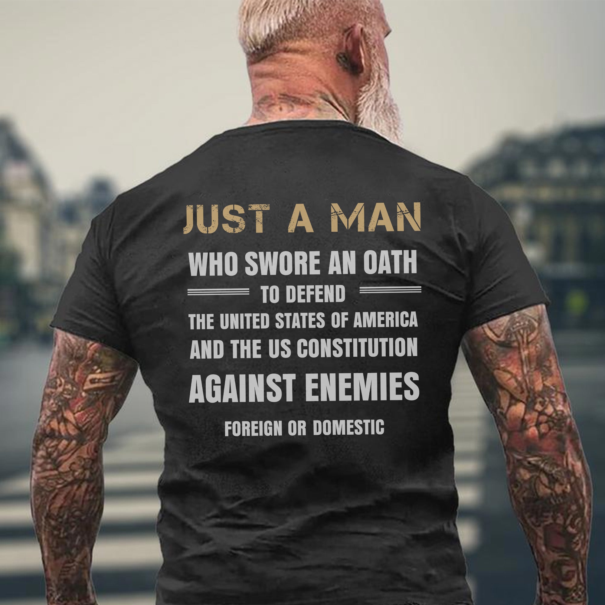 US Army Veteran Once a Soldier Always a Soldier A Man Who Swore to Defend America T-Shirt