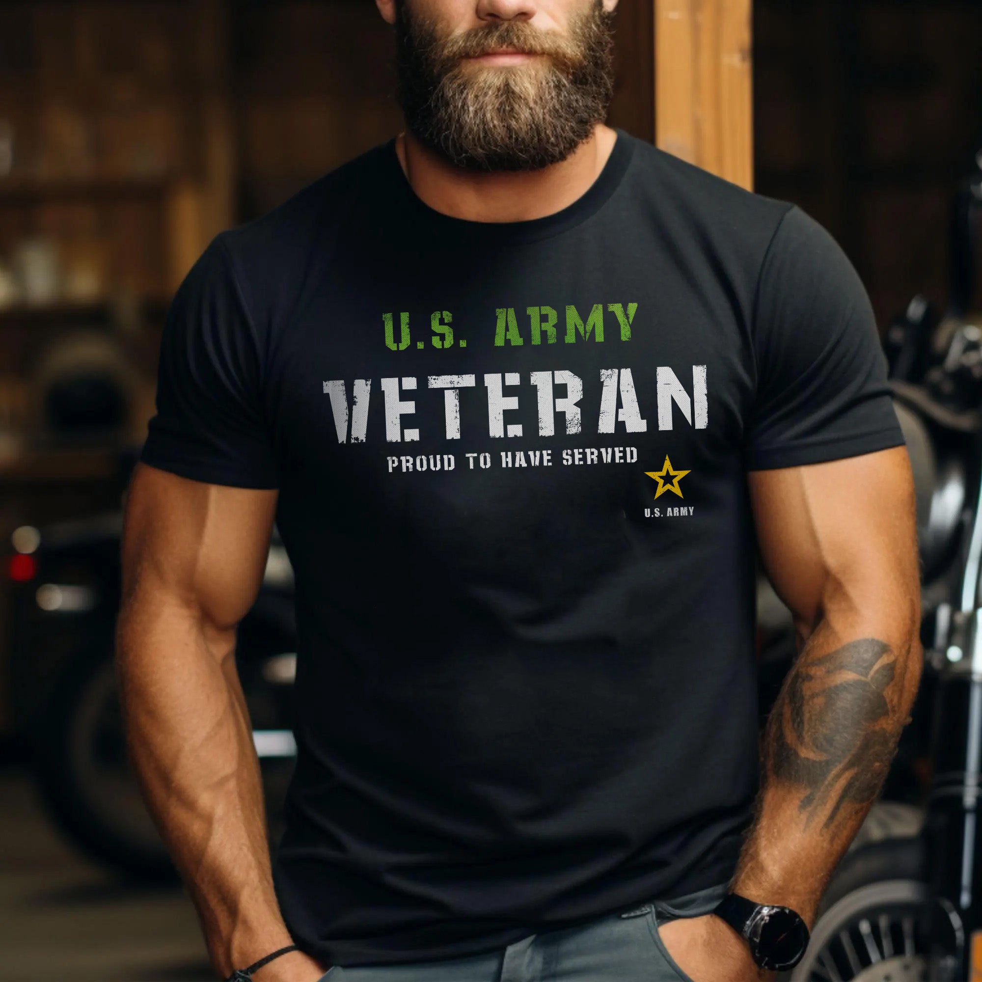 U.S. Army Veteran Proud to Have Served Honoring Duty Strength and Lifelong Commitment T-Shirt