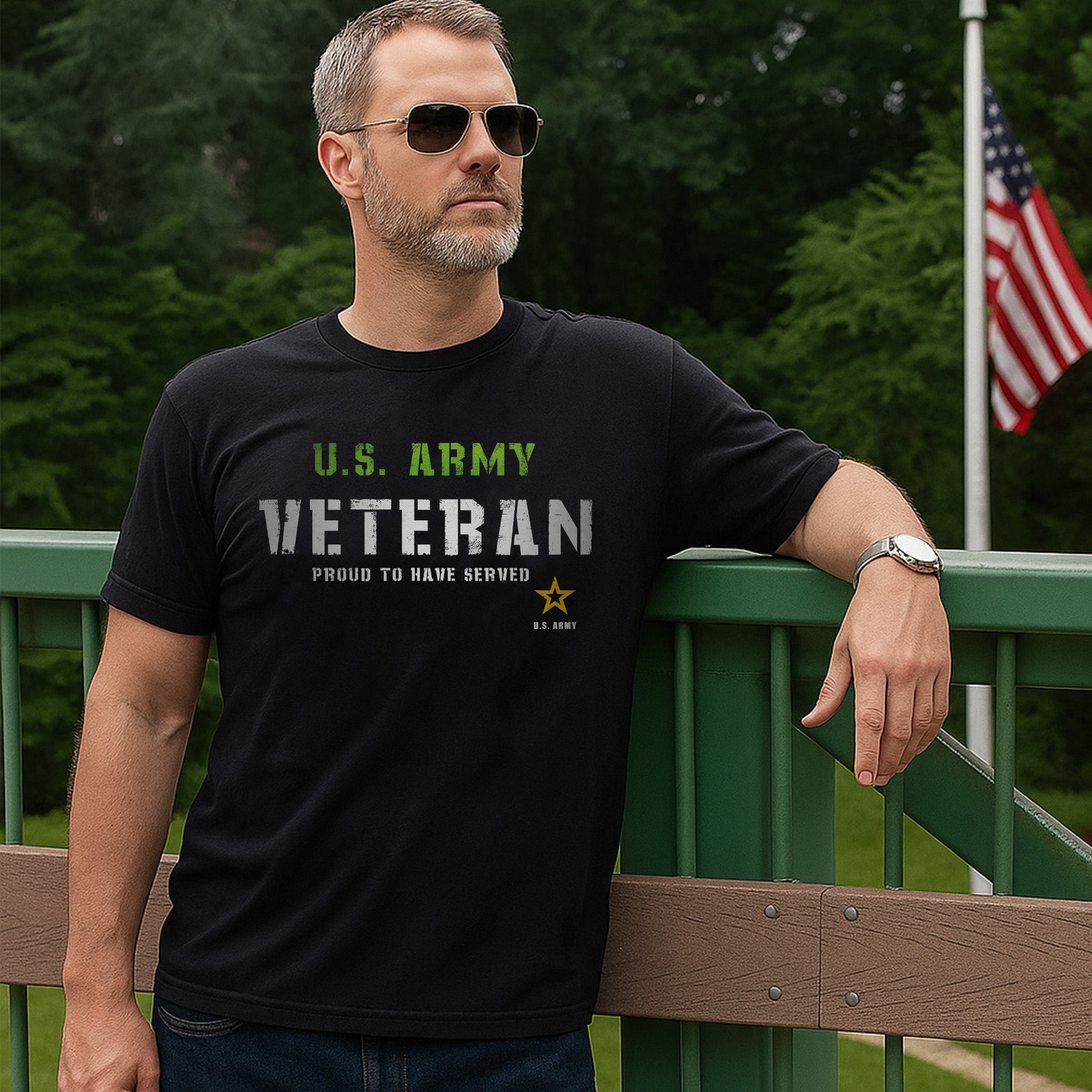 U.S. Army Veteran Proud to Have Served Honoring Duty Strength and Lifelong Commitment T-Shirt