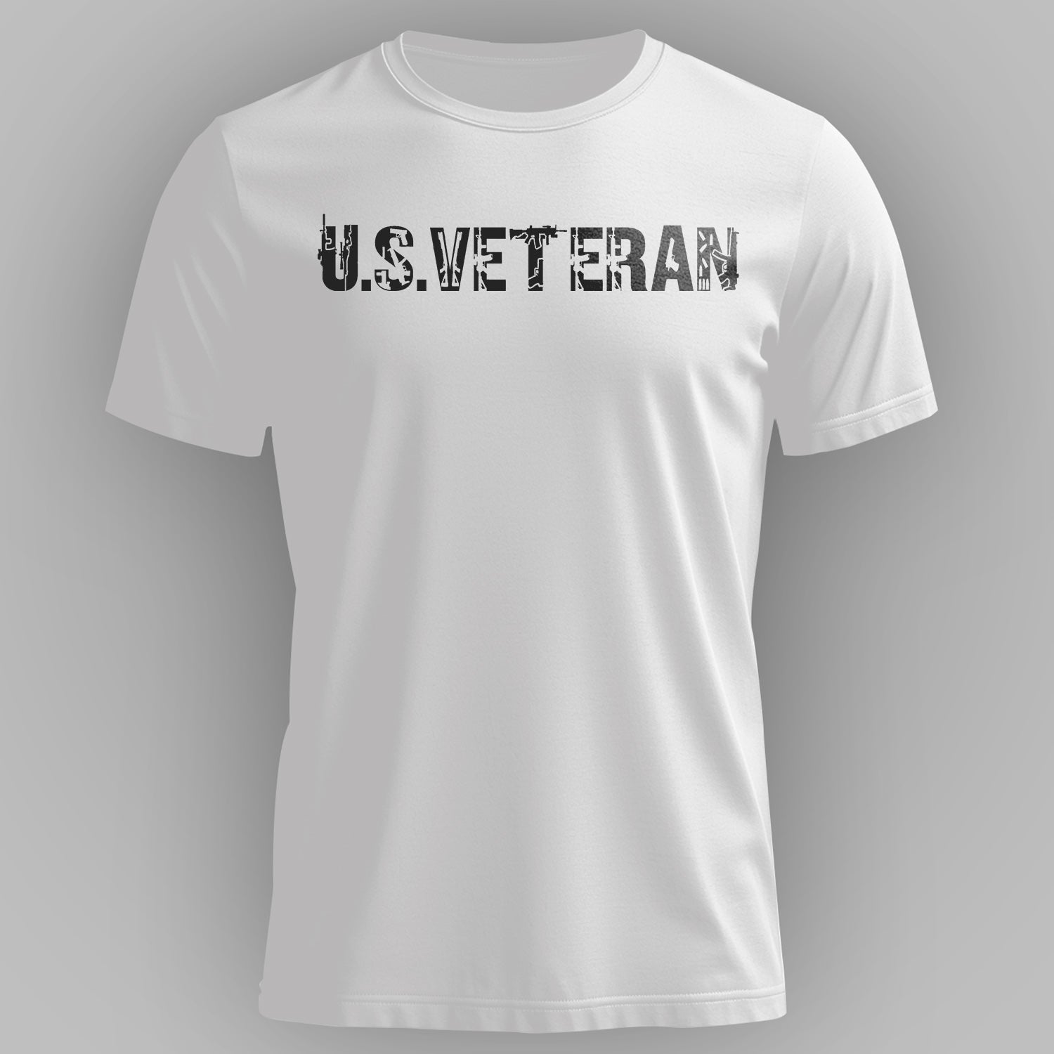 US Veteran Icon Military Graphic Patriotic T-Shirt