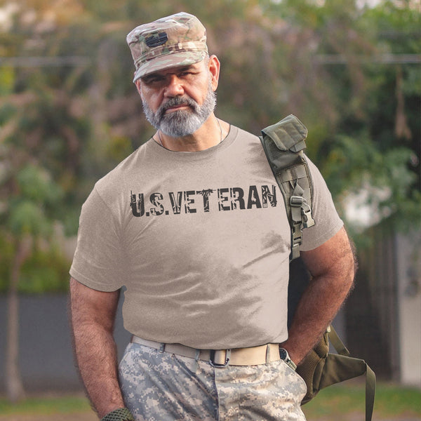 US Veteran Icon Military Graphic Patriotic T-Shirt