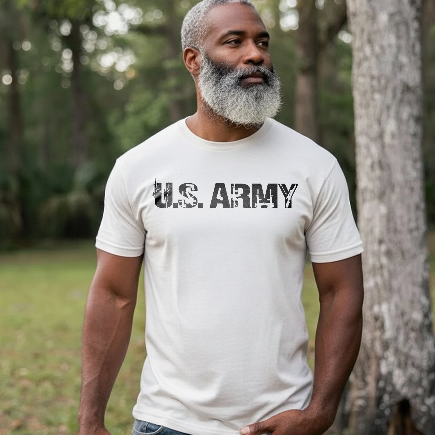 US Army Icon Military Graphic Patriotic T-Shirt
