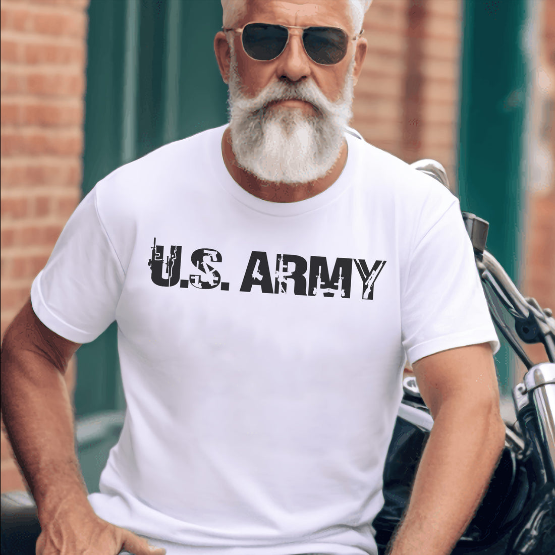 US Army Icon Military Graphic Patriotic Design Honoring Courage Pride and Service T-Shirt