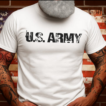 US Army Icon Military Graphic Patriotic Design Honoring Courage Pride and Service T-Shirt