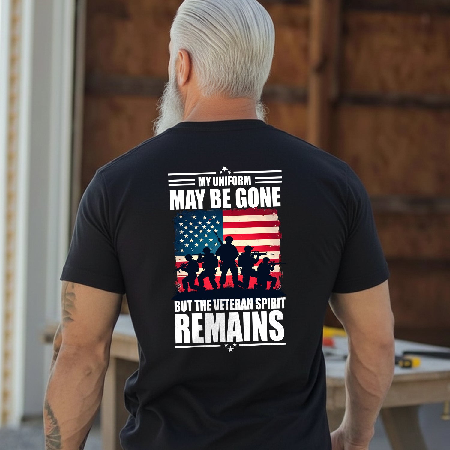 My Uniform May Be Gone But I’m Still a Vet T-Shirt Secondary image